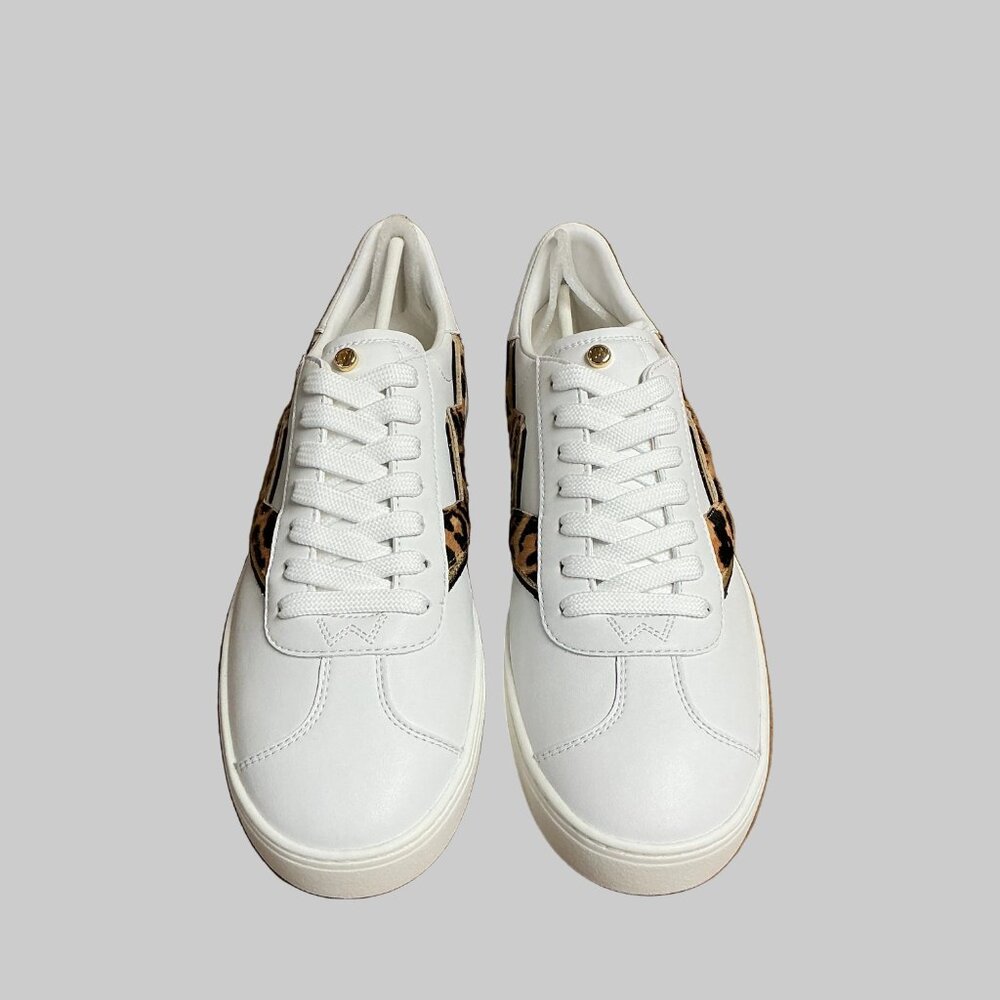 Stuart Weitzman white/animal print Daryl sneakers, size 9, NEW IN BOX! - Picture 4 of 5